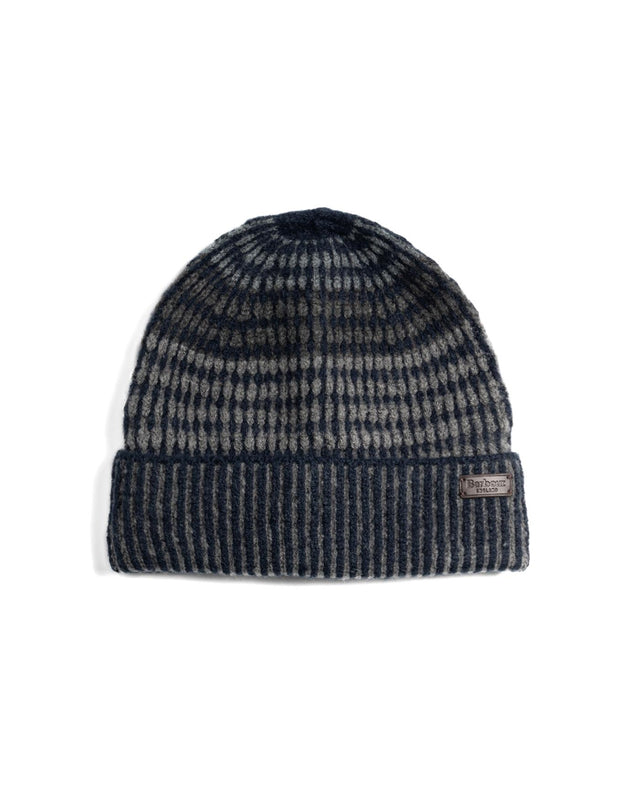HARRAY BEANIE HAT - NAVY/ BASALT BLUE MHA0864NY71 -NAVY/BASALT BLUE BARBOUR 