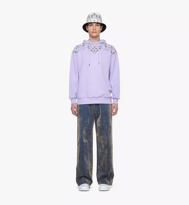WOMENS BANDANA HOODIE - PURPLE MFADAMM01U700 PURPLE MCM 