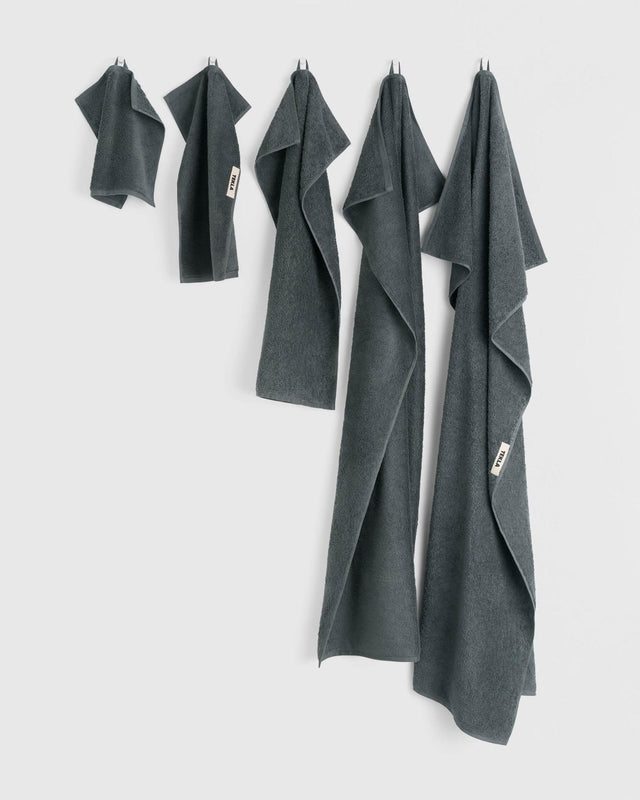 GUEST TOWEL - CHARCOAL GREY TT-CG30X50 -Charcoal Grey TEKLA 