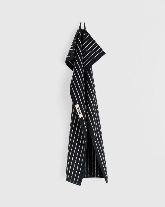 GUEST TOWEL - BLACK STRIPES TT-BLST30X50 -Black Stripes TEKLA 