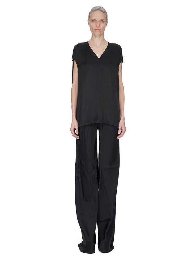 HOLLYWOOD BIAS PANTS - BLACK RP01E7301 WLP -09 BLACK RICK OWENS 