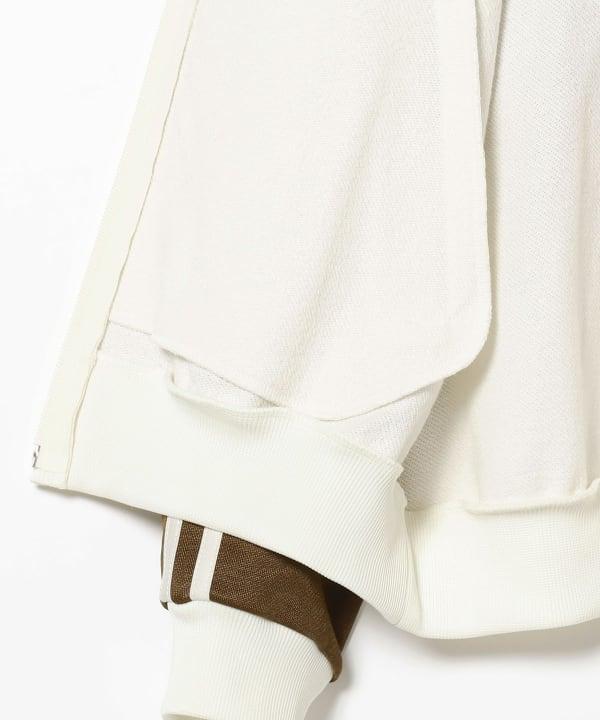 IG JERSEY TOP - OFF WHITE/BROWN 2313-0038-262 5 BEAMS 