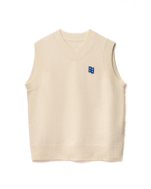 SIG BL TAG KNIT VEST 01 - OATMEAL BO42FYKT0201OT -OATMEAL ADERERROR 