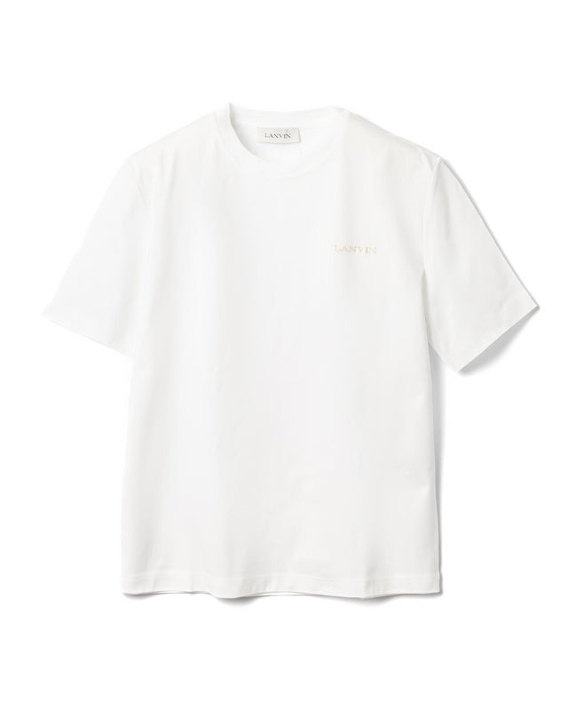 BOUCLETTE LOGO T-SHIRT - OPTIC WHITE RM-TS0115-J234-E25 -01 OPTIC WHITE LANVIN 