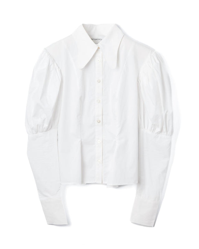 POEFY PRINCESS SHIRT - WHITE TS032 -OFF WHITE VIKTOR & ROLF 