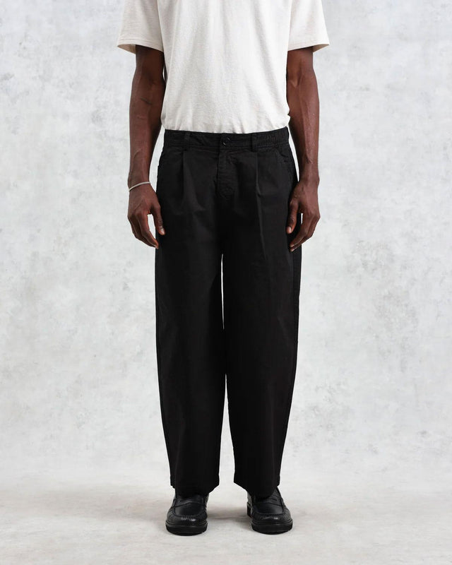 DENALI CARPENTER COTTON TROUSERS - WASHED BLACK AW24-TRO-DEN-BKJ-BLK -BLACK WAX LONDON 