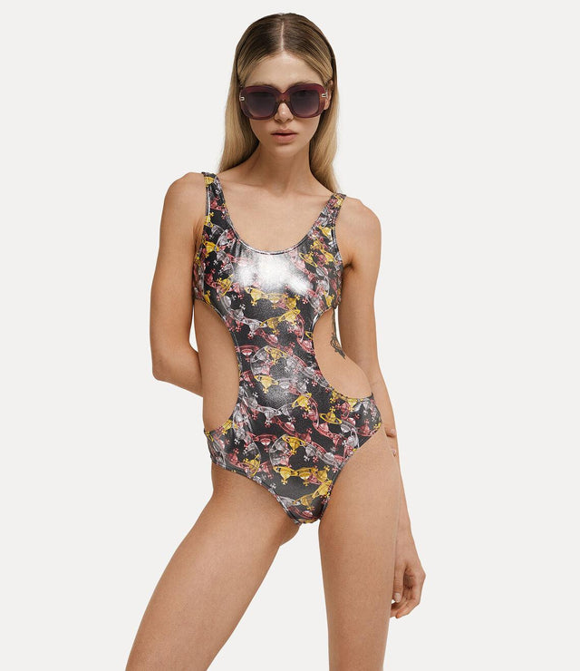 CRAZY ORB ONE PIECE SWIMSUIT - BLACK 8101000N-J0070 N401 Vivienne Westwood 