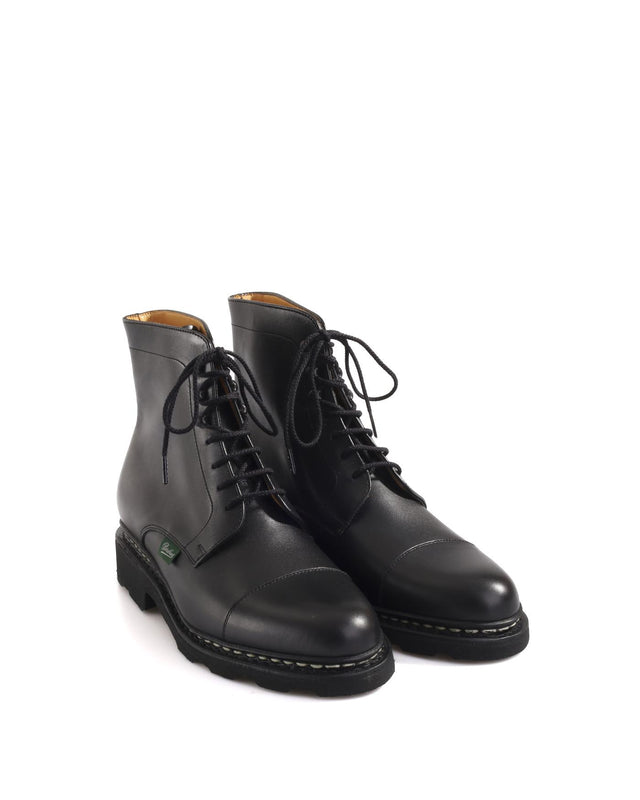 CLAMART LEATHER SHOES - BLACK 177012 -LIS NOIR PARABOOT 