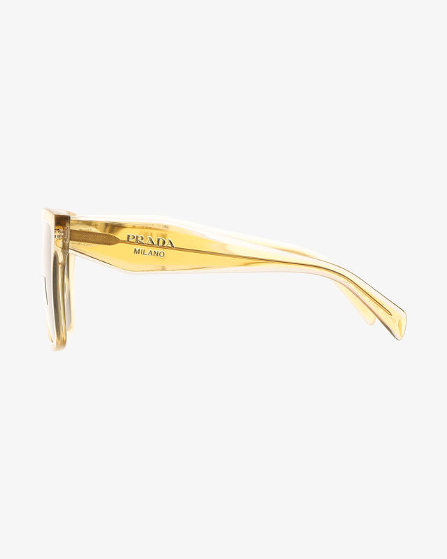 SUNGLASSES 0PR 24ZS - OCHER/CRYSTAL GREY 0PR 24ZS 14I01T PRADA 