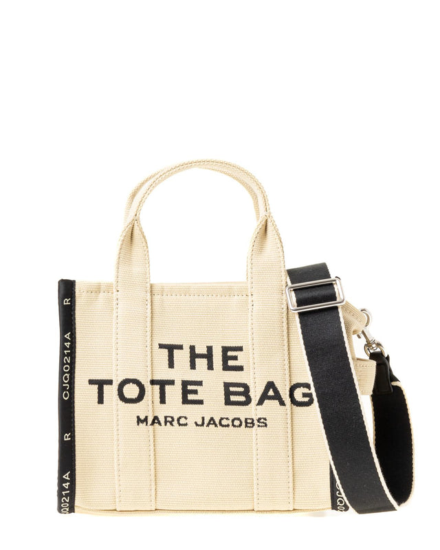 THE JACQUARD SMALL TOTE BAG - WARM SAND