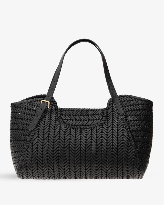 THE NEESON TASSEL TOTE - BLACK SHINY CAPRA 182300 Black Shiny Capra ANYA HINDMARCH 