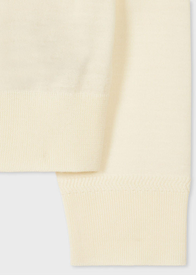 WASHABLE MERINO WOOL 'SIGNATURE STRIPE' CARDIGAN - CREAM W1R-503N-P11082 -02 Cream PAUL SMITH 
