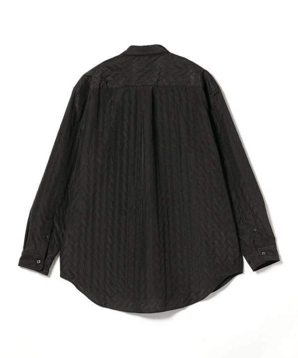 IG RE QUILT SHIRT - BLACK 2311-0141-262 19 BEAMS 