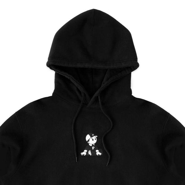 BOY HOODIE - BLACK P004 HOODIE  PAWA SPEED SPORTS 