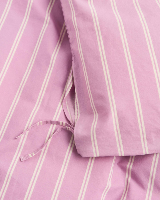 SINGLE DUVET COVER - MALLOW PINK STRIPES PPD-MPS155X220 -Mallow Pink Stripes TEKLA 