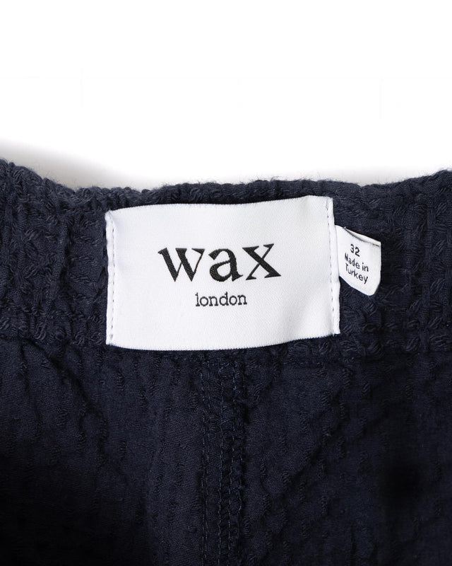 KURT SHORT HONEYCOMB DOBBY - NAVY SS25-STS-KUR-BRV-NVY -NAVY WAX LONDON 