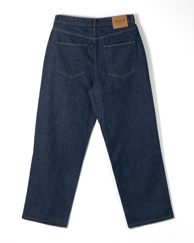 LOOSE FIT JEAN DENIM - DARK WASH AW24-DEN-LOO-BLV-BKW -DARK WASH WAX LONDON 