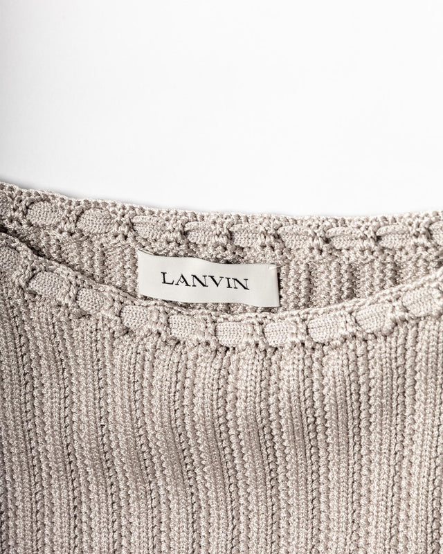 RIBBED TANK TOP IN VISCOSE - MINK RW-TO0061-K058-E25 -190 MINK LANVIN 