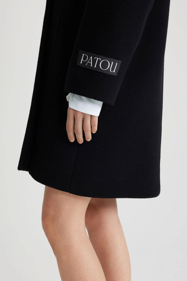 DOUBLE-BREASTED COAT - BLACK