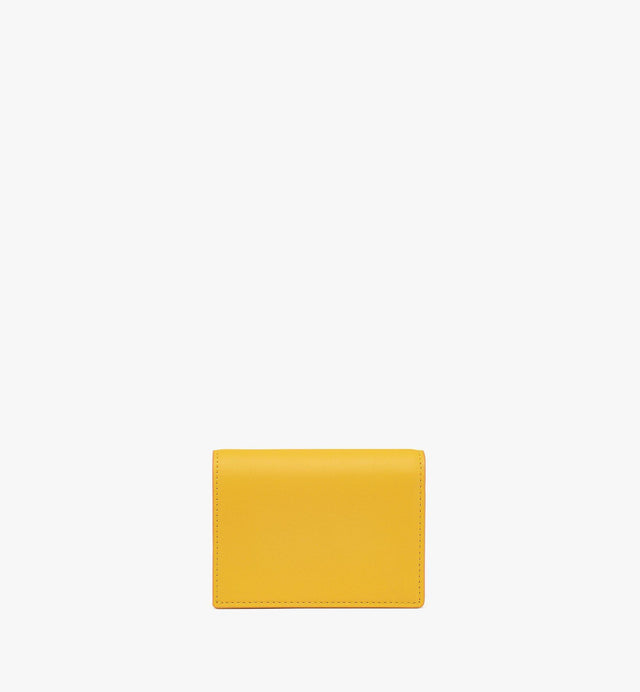 SPANISH CALFSKIN DIAMOND SNAP WALLET - YELLOW MYSESAK01Y0001 YELLOW MCM 