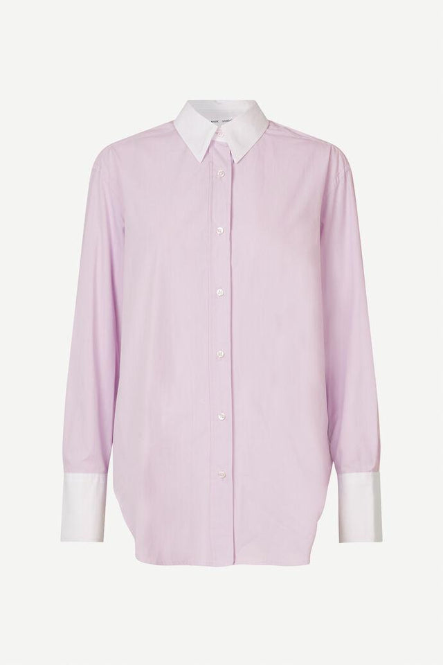 SALOVAS SHIRT  - LILAC SNOW F24100170 LILAC SNOW SAMSOE SAMSOE 