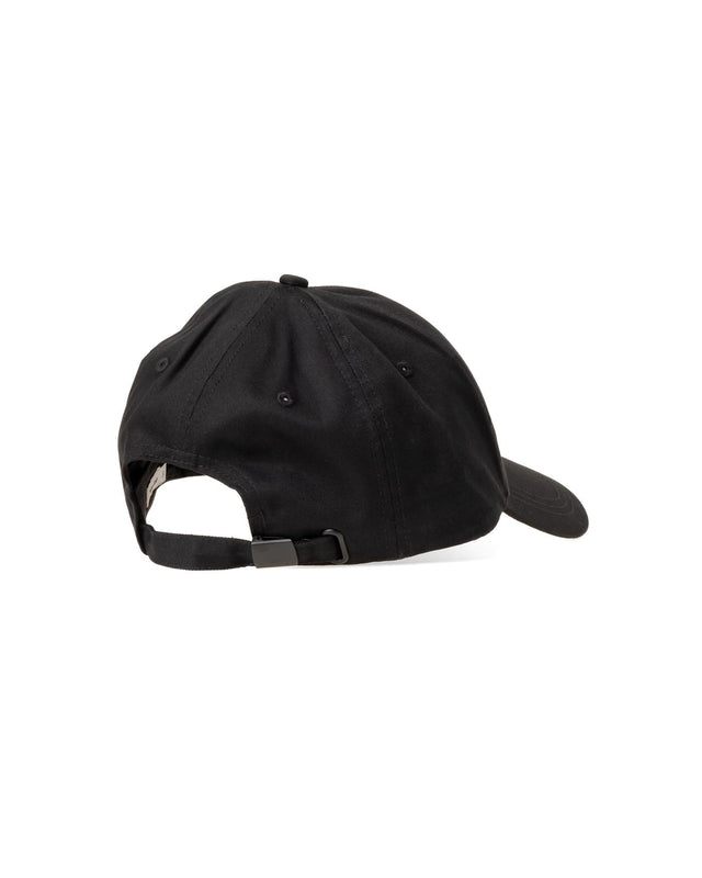 COTTON TWILL CAP - BLACK