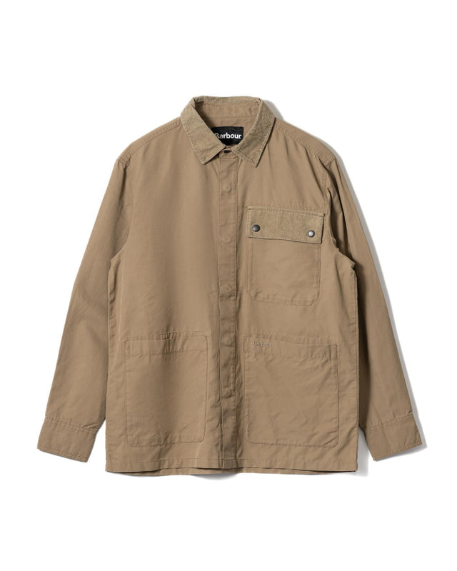 SILVERBAY OS TWILL OVERSHIRT - BRITISH KHAKI MOS0438KH11 -BRITISH KHAKI BARBOUR 