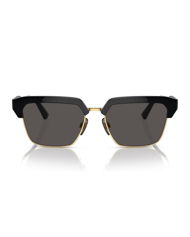 0DG6185 SUNGLASSES - BLACK,GOLD/DARK GREY 0DG6185 55501/87 DOLCE & GABBANA 