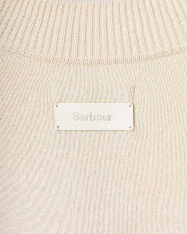 MILDA KNITTED BOMBER - BIRCH LKN1710WH52 -BIRCH BARBOUR 