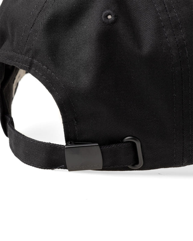 COTTON TWILL CAP - BLACK