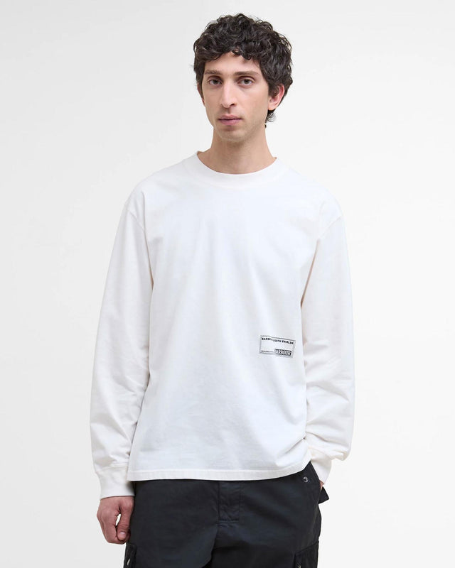 HAMILTON LS T-SHIRT - WHISPER WHITE MTS1489WH32 -WHISPER WHITE BARBOUR 