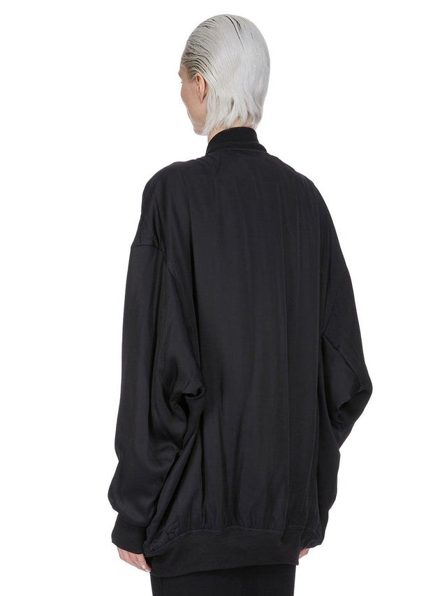 PETER FLIGHT BOMBER JACKET - BLACK