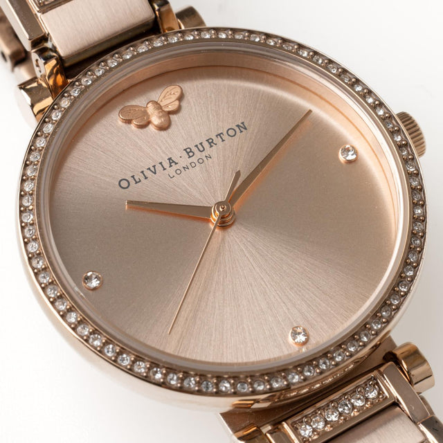 BELGRAVE T BAR WATCH - SILVER/ ROSE GOLD 24000003 -SILVER/ ROSE GOLD OLIVIA BURTON 