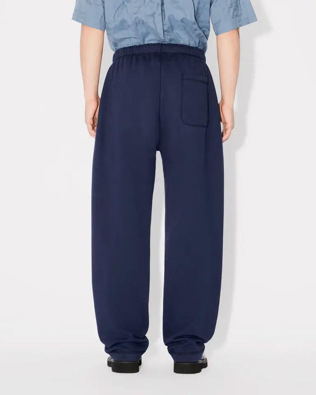 KUBE STRAIGHT EMBROIDERED JOG PANTS - MIDNIGHT BLUE FE65PA8184MF -77 kenzo 