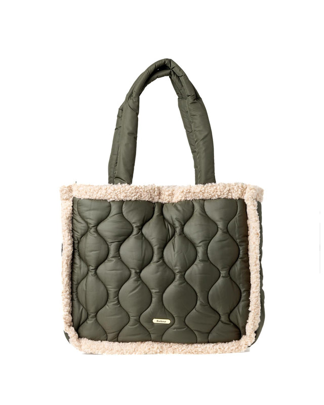 MARNIE QUILT TOTE BAG - OLIVE LBA0482OL71 -OLIVE BARBOUR 