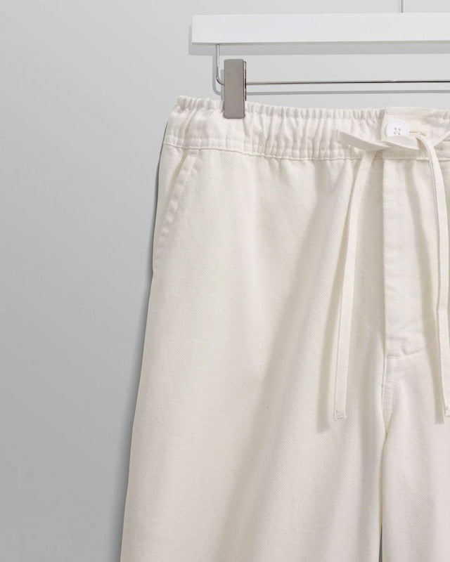 KURT ORGANIC COTTON TROUSER - OFF WHITE WI00-TRO-KUR-ALA-OFW -OFF-WHITE WAX LONDON 