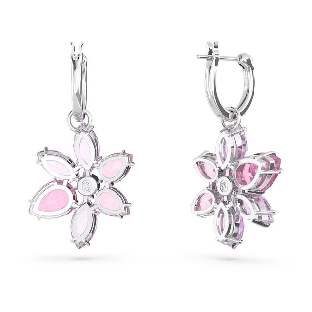 GEMA DROP EARRINGS - PINK/RHODIUM PLATED 5658397 PINK/RHS SWAROVSKI 