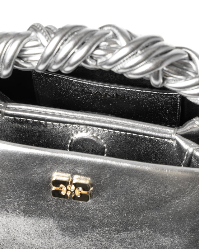 BOU BAG SMALL OHOSKIN - SILVER