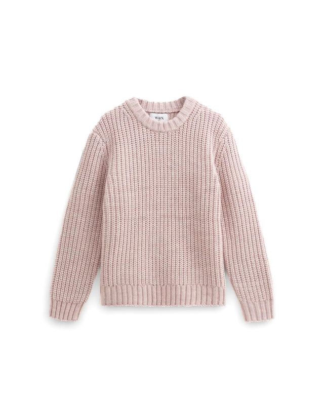 WILDE CREW THICK KNIT - PINK AW24-KNT-WLD-BLL-PNK -PINK WAX LONDON 