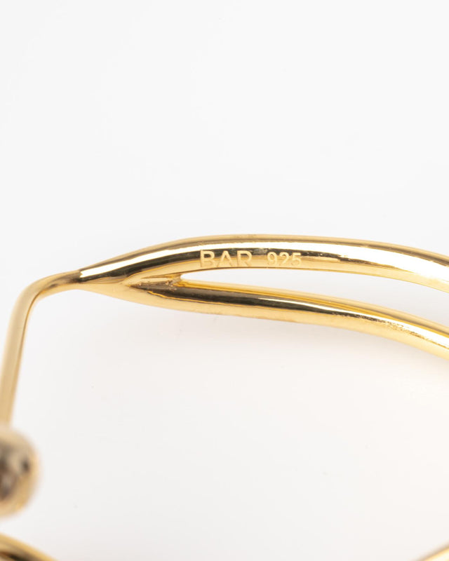CROSSED PATHS EARRINGS - GOLD CRPA-EA-136 -GOLD BAR JEWELLERY 