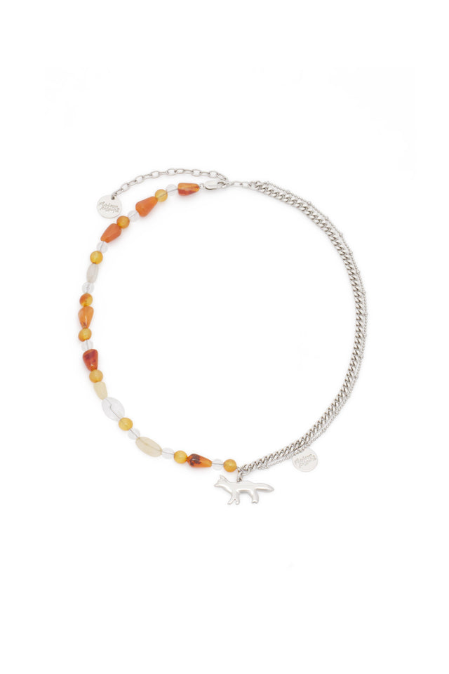 PROFILE FOX & BEADS NECKLACE - MULTI