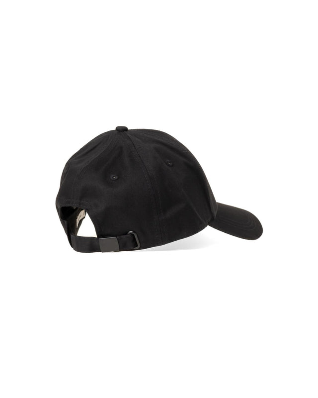 COTTON TWILL CAP - BLACK