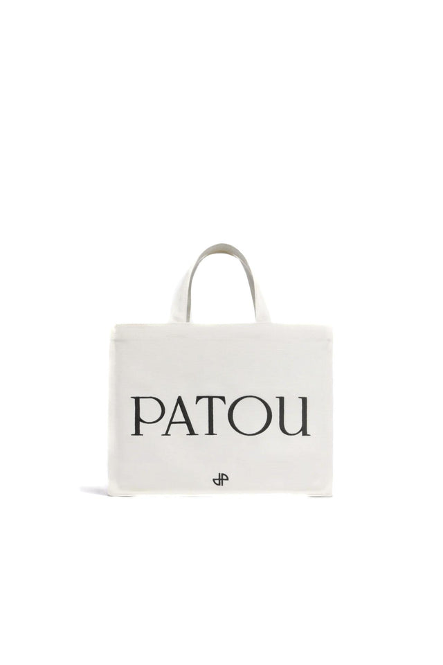 MEDIUM LOGO TOTE BAG - WHITE AC0880076 -001W WHITE PATOU 