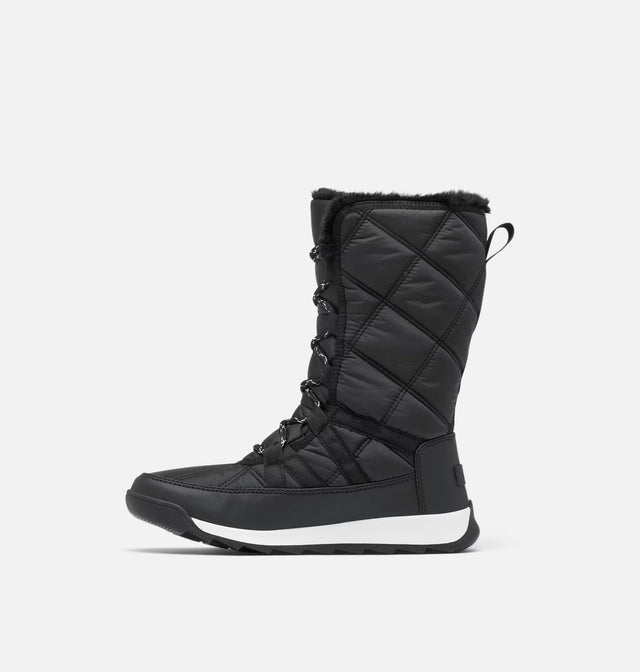 WHITNEY II PLUS TALL LACE WATERPROOF SNOW BOOTS - BLACK/SALT 2088261 Black, Sea Salt SOREL 