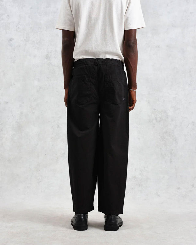 DENALI CARPENTER COTTON TROUSERS - WASHED BLACK AW24-TRO-DEN-BKJ-BLK -BLACK WAX LONDON 