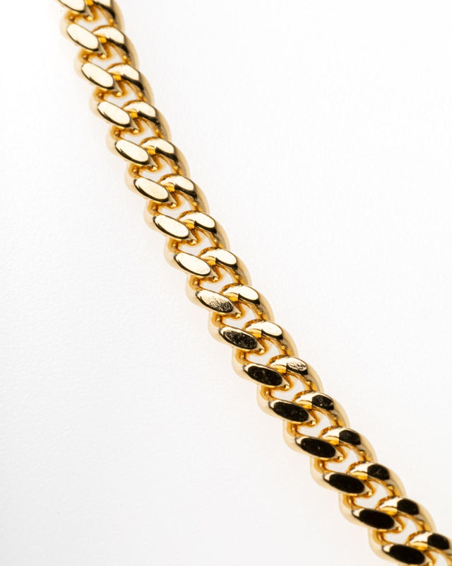 CURB CHAIN NECKLACE M - GOLD 100266 -GOLD TOM WOOD 