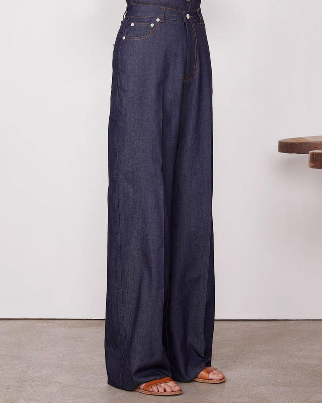 OFFICINE GENERALE S25W5PT752-DARK INDIGO