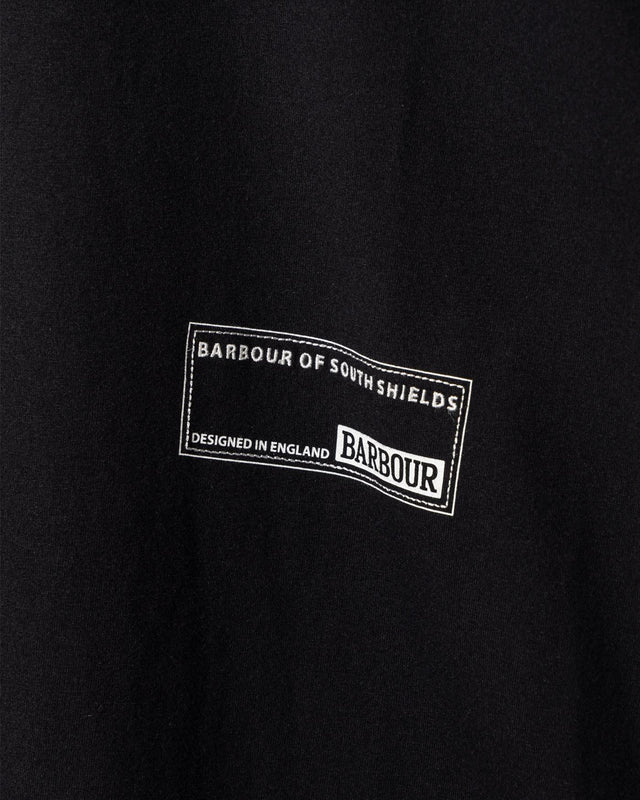 HAMILTON LS T-SHIRT - BLACK MTS1489BK31 -BLACK BARBOUR 