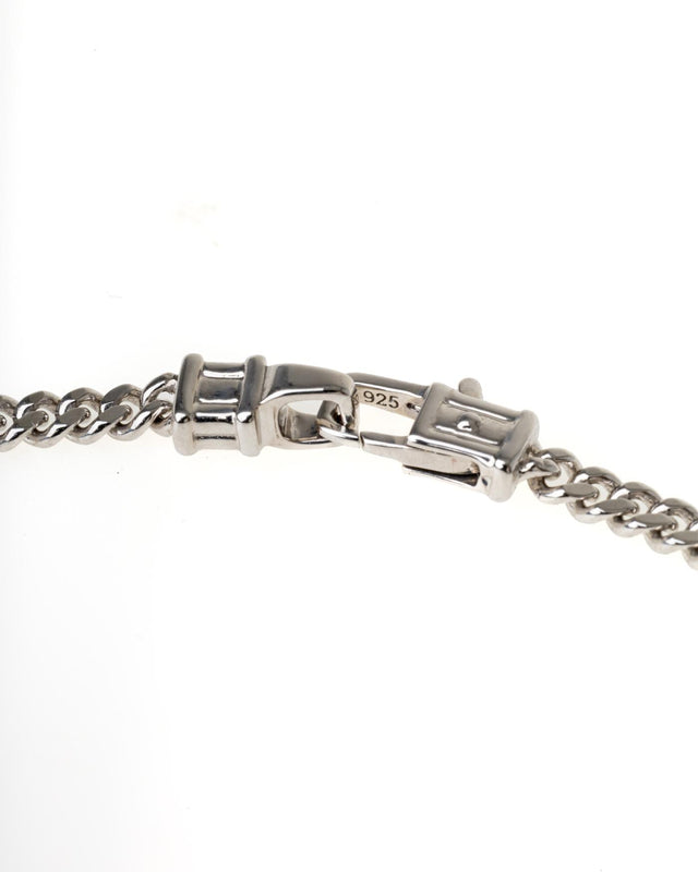 CURB CHAIN NECKLACE M - SILVER 100264 -SILVER TOM WOOD 
