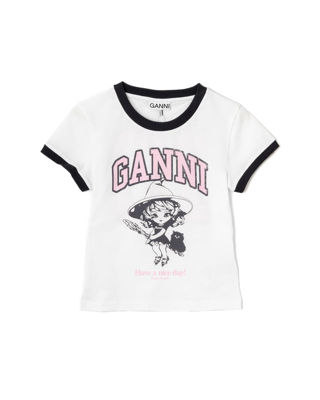 BASIC JERSEY WITCH SMALL T-SHIRT - BRIGHT WHITE